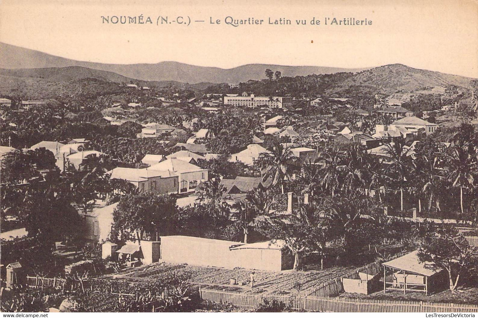 Nouvelle Calédonie - Nouméa - Le Quartier Latin Vu De L'artillerie - Panorama - Carte Postale Ancienne - Neukaledonien