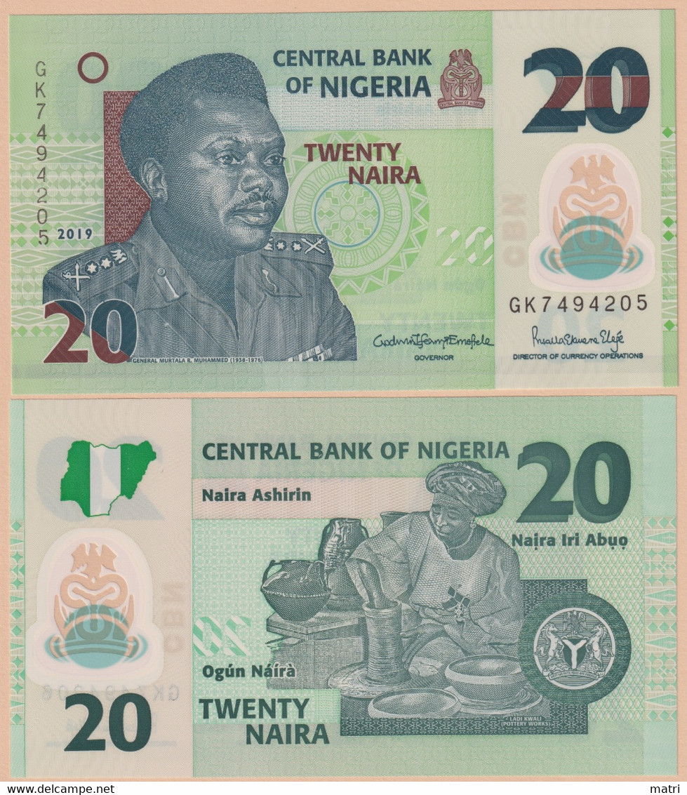 Nigeria 20 Naira 2019 P#34 - Nigeria