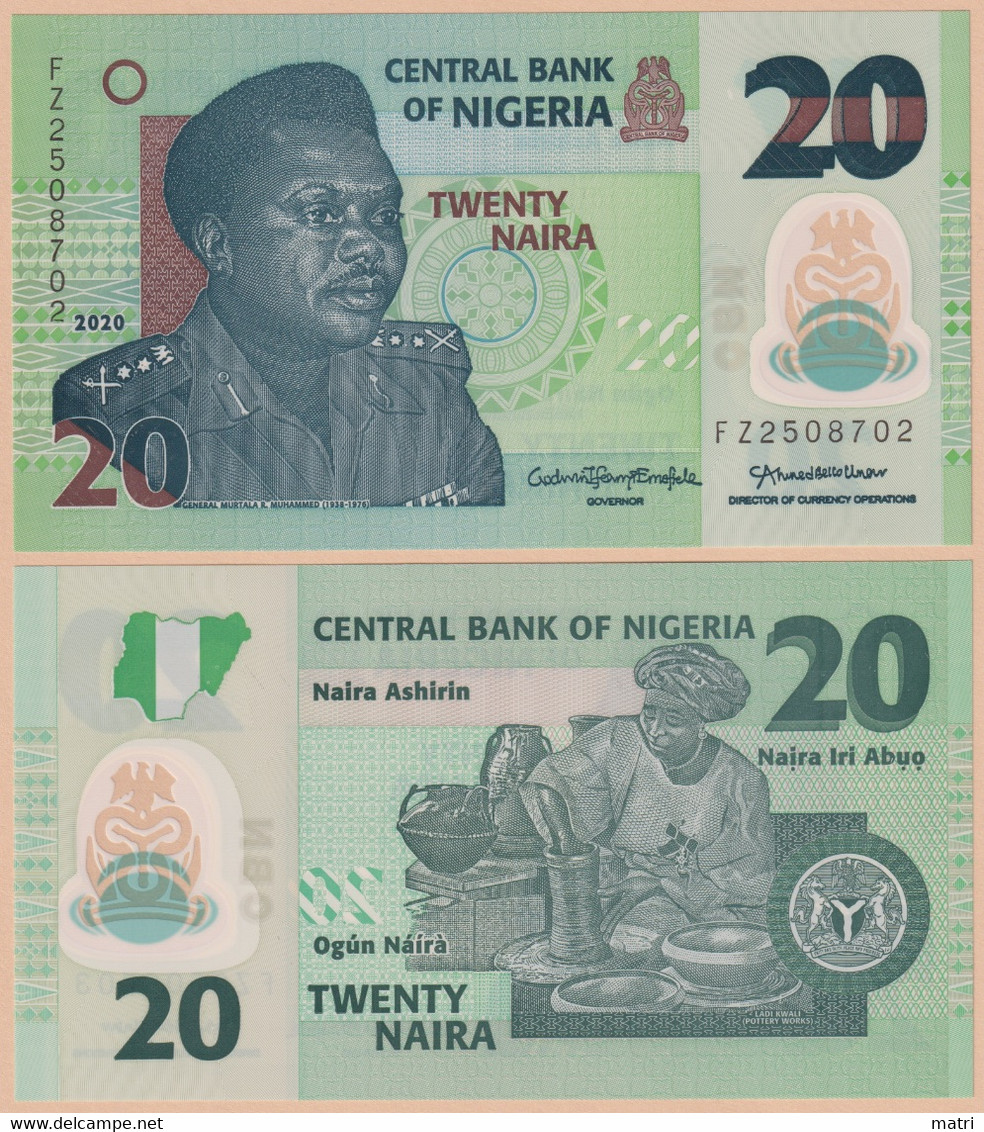 Nigeria 20 Naira 2020 P#34 - Nigeria