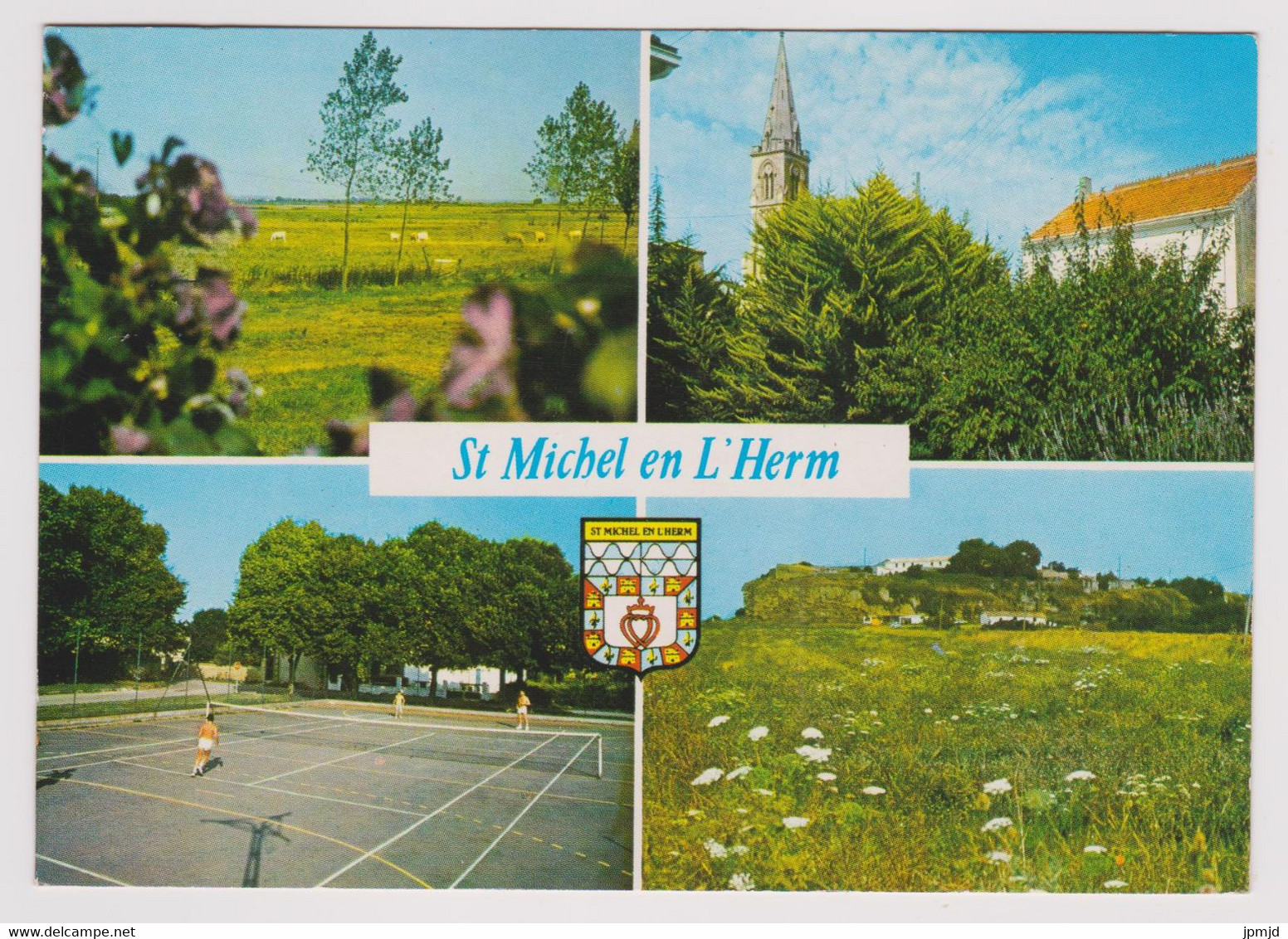 85 - SAINT MICHEL En L'HERM - Multi Vues - Ed. Cim Combier - 1986 - Tennis, Blason - Saint Michel En L'Herm
