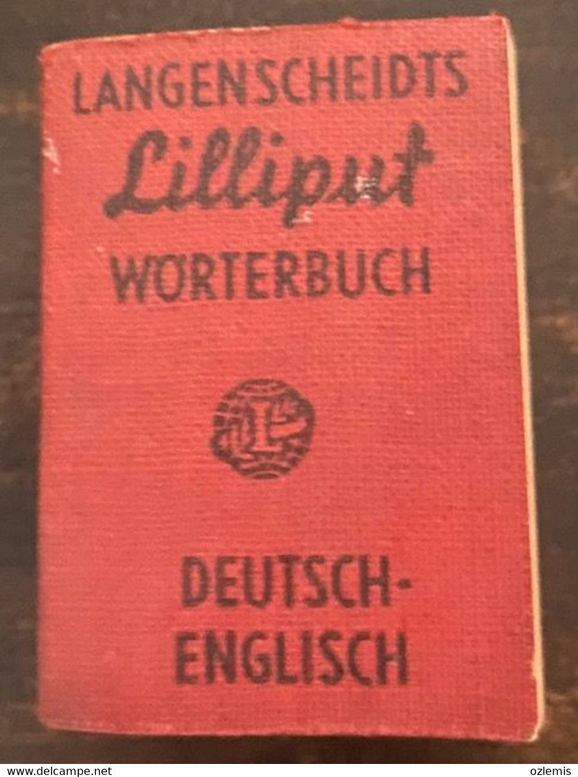 LANGENSCHEIDTS LILLIPUT DICTIONARY NO. 3 ,DEUTSCH -ENGLISH - Woordenboeken