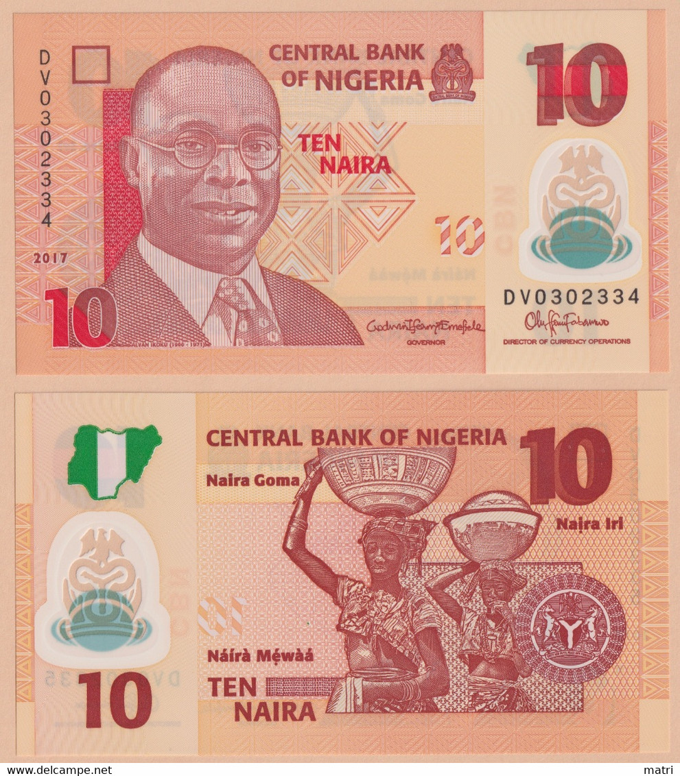 Nigeria 10 Naira 2017 P#39h - Nigeria