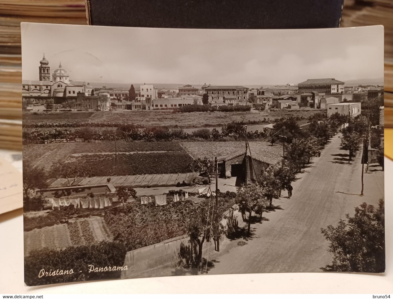 2 Cartoline Oristano Anni 50 Panorama - Oristano