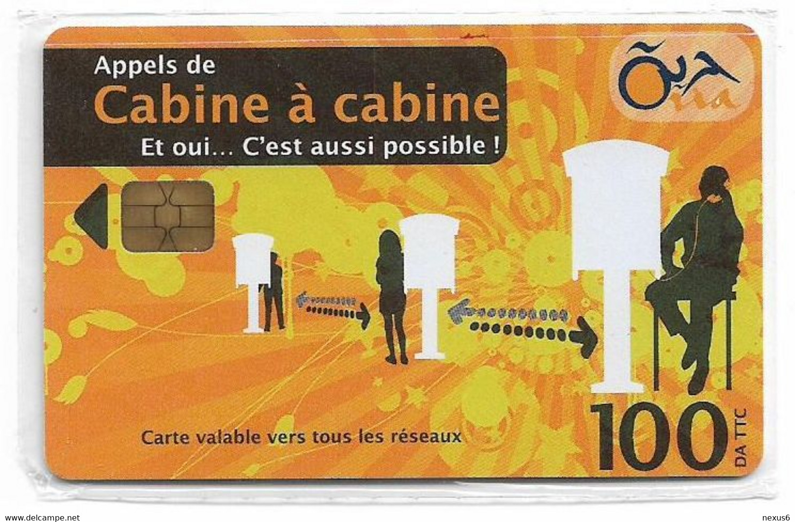 Algeria - Oria - Appels De Cabine à Cabine, Chip Incard, 10.2008, 100Units, NSB - Algérie