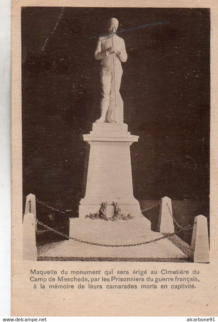 MESCHEDE - Maquette Du Monument Qui Sera érigé Au Cimetière Du Camp - Meschede