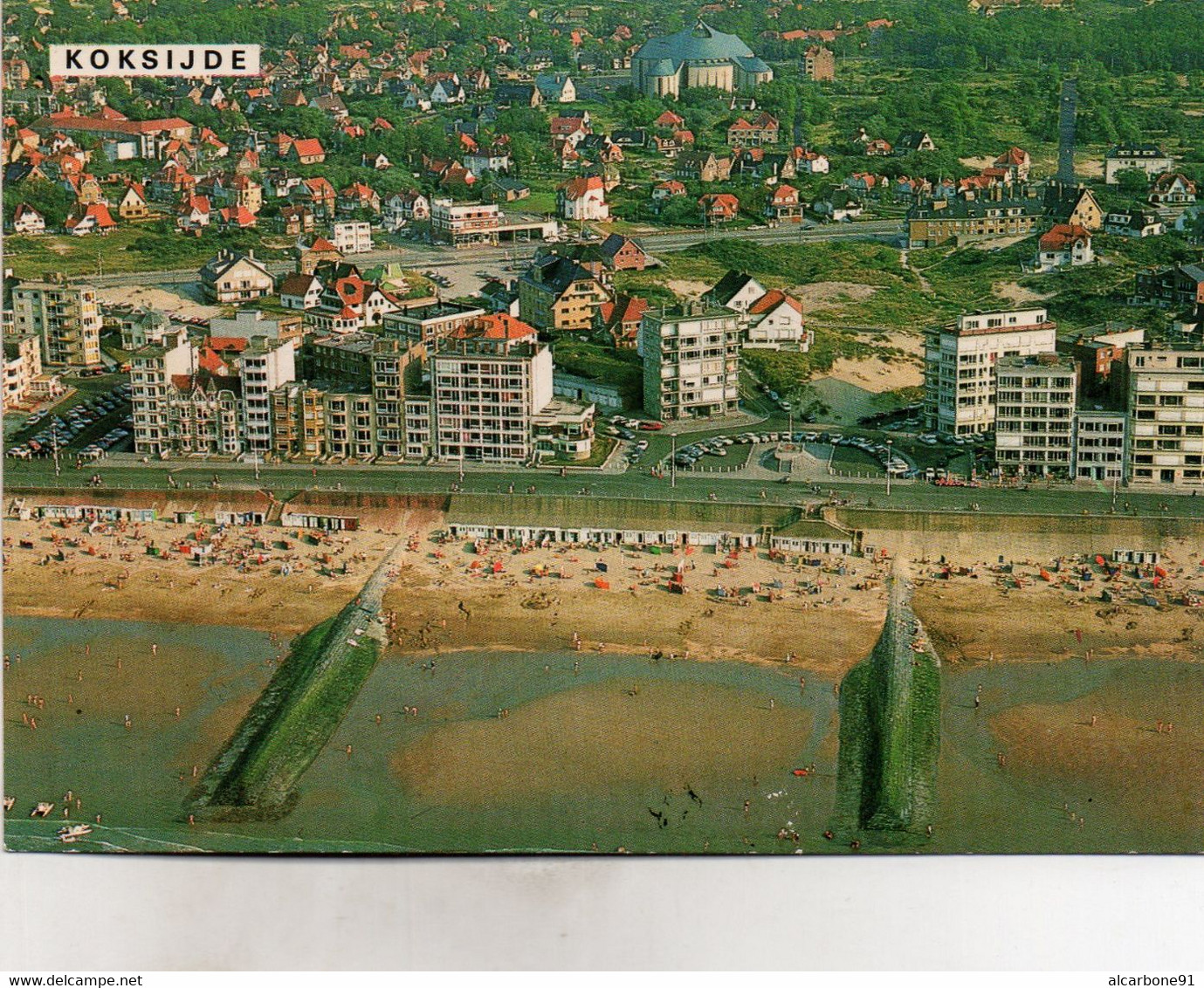 KOKSIJDE - Luchtfoto - Strand En Zeedijk - Koksijde