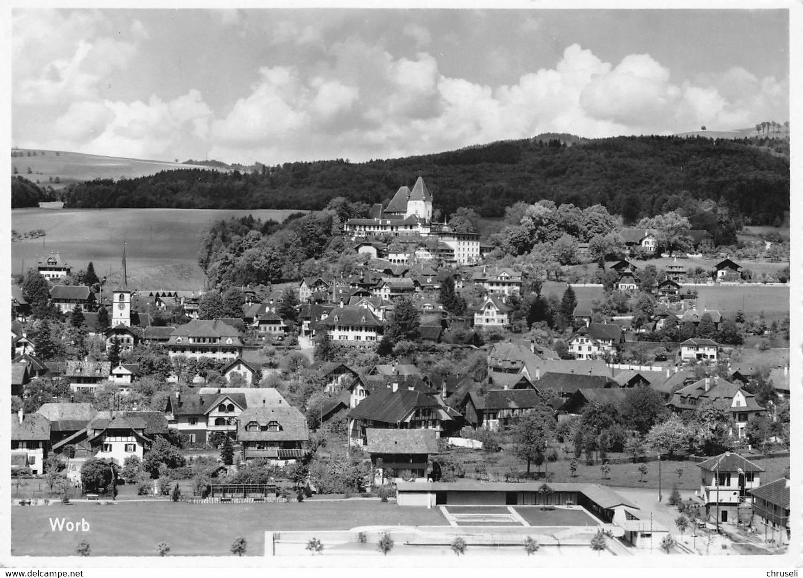 Worb Mit Schloss Fliegeraufnahme - Worb