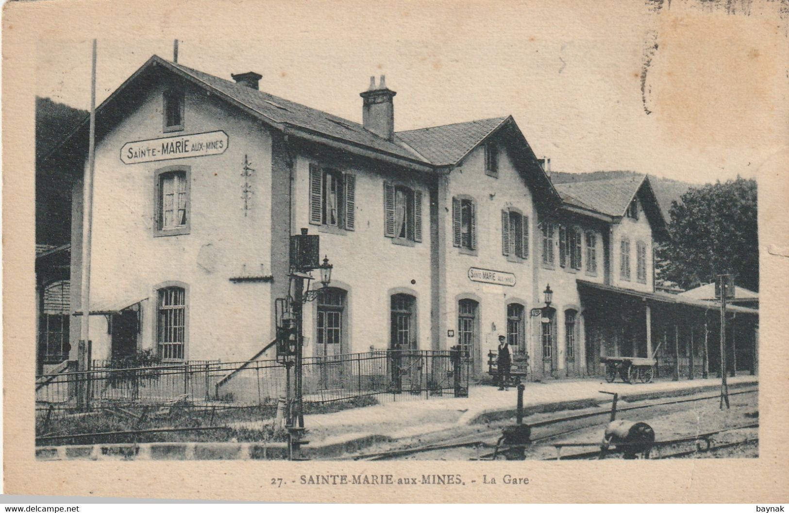 FR2671  --  SAINTE MARIE Aux MINES  --  LA GARE --  1927 - Sainte-Croix-aux-Mines