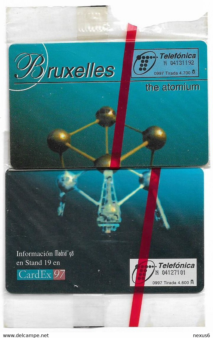 Spain - Telefónica - Card Collect'98 Expo Puzzle Of 2 - P-283-284 - 09.1997, 250PTA, 4.700ex, NSB - Privatausgaben