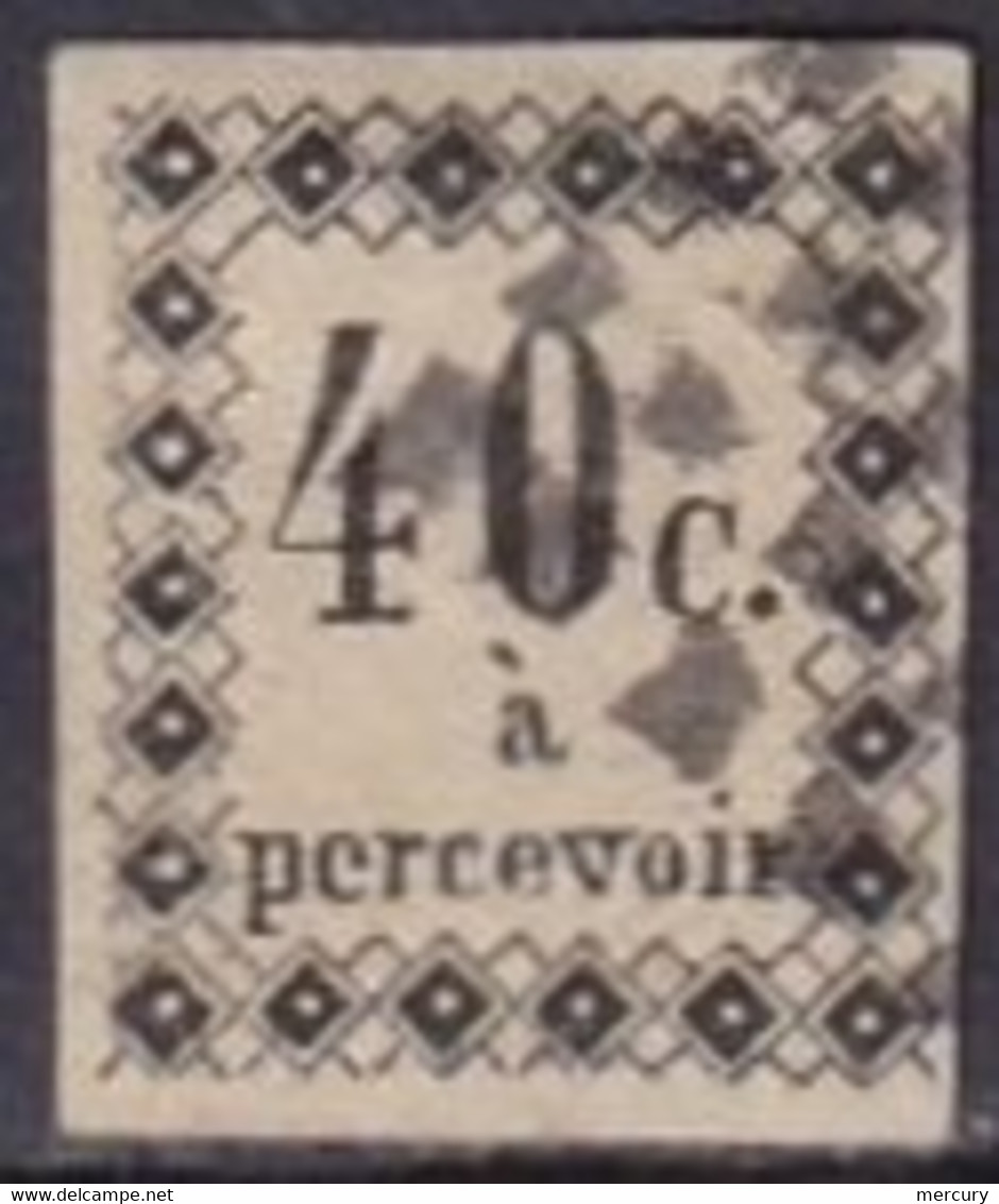 GUADELOUPE - 40 C. De 1876 FAUX - Timbres-taxe