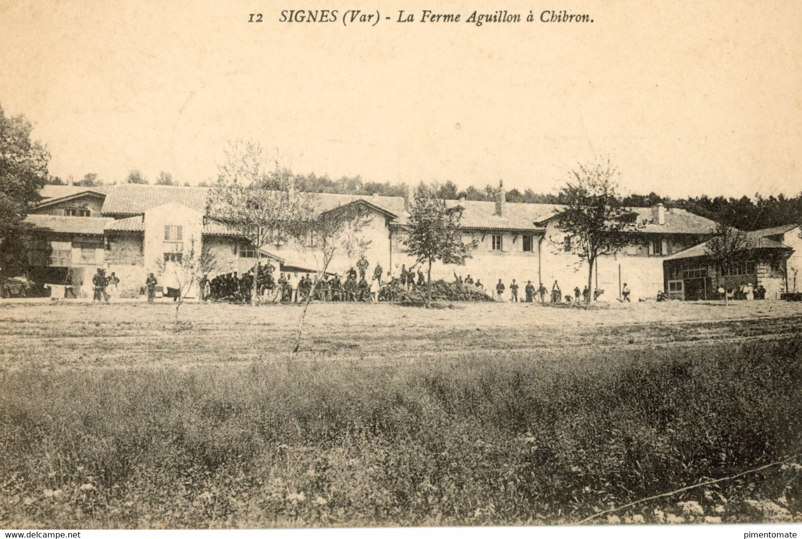 SIGNES LA FERME AIGUILLON A CHIBRON PENDANT LE SEJOUR DE NOS COLONIAUX SOLDATS MILITAIRES 1915 - Signes