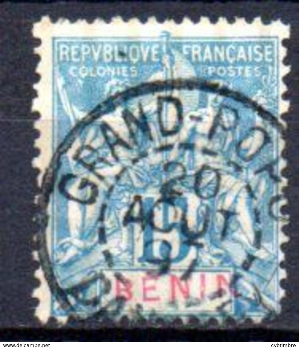 Bénin: Yvert N° 38; Oblitération"Grand Popo" - Oblitérés