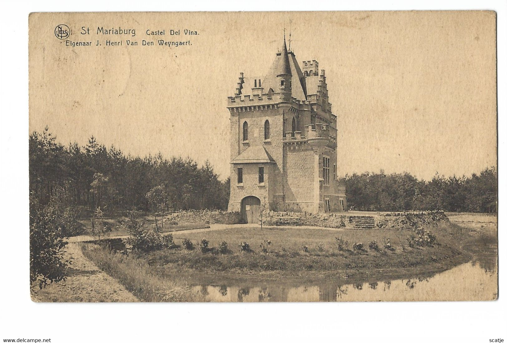 St  Mariaburg    -   Castel Del Vina.   -   1924   Naar   Antwerpen - Brasschaat