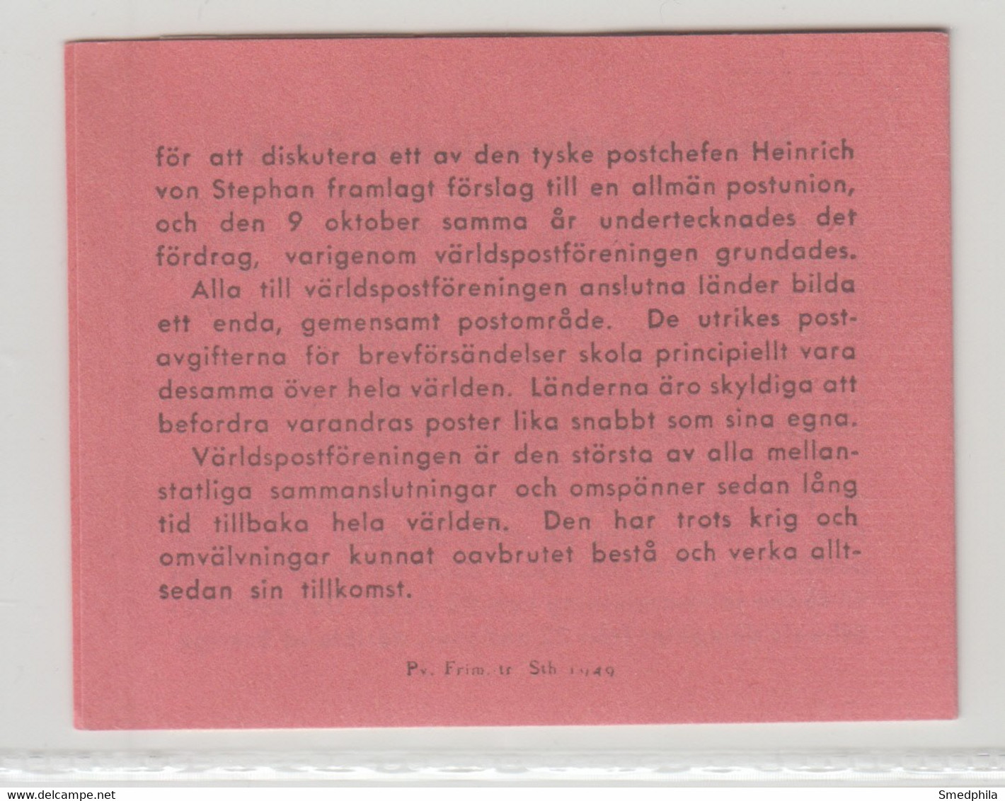 Sweden Booklet 1949 - Facit 91 MNH ** - 1904-50
