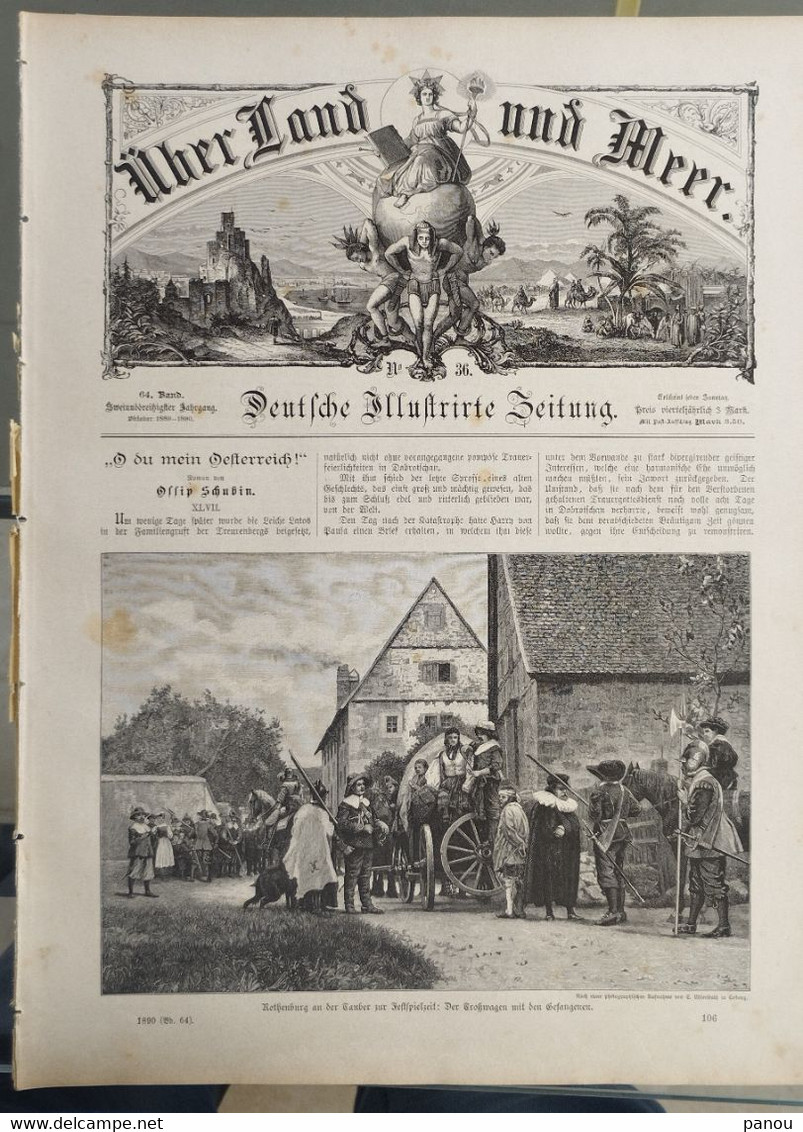 Über Land Und Meer 1890 Band 64 Nr 36. BERLIN - Autres & Non Classés