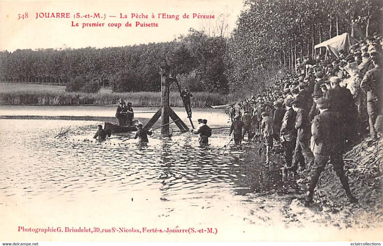 Jouarre              77         Etang De La Péreuse. Pêche.  Le Premier Coup De Puisette  N°548       (voir Scan) - Other & Unclassified