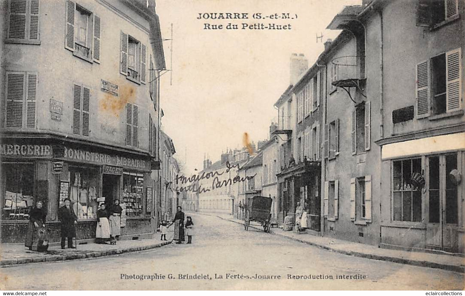 Jouarre              77           Rue Du Petit Huet  Epicerie Bonneterie Vente De Cartes Postales .        (voir Scan) - Other & Unclassified