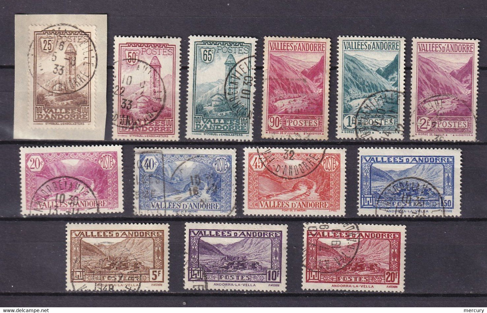 ANDORRE - Bel Ensemble D'oblitérés De 1932/33 - Used Stamps