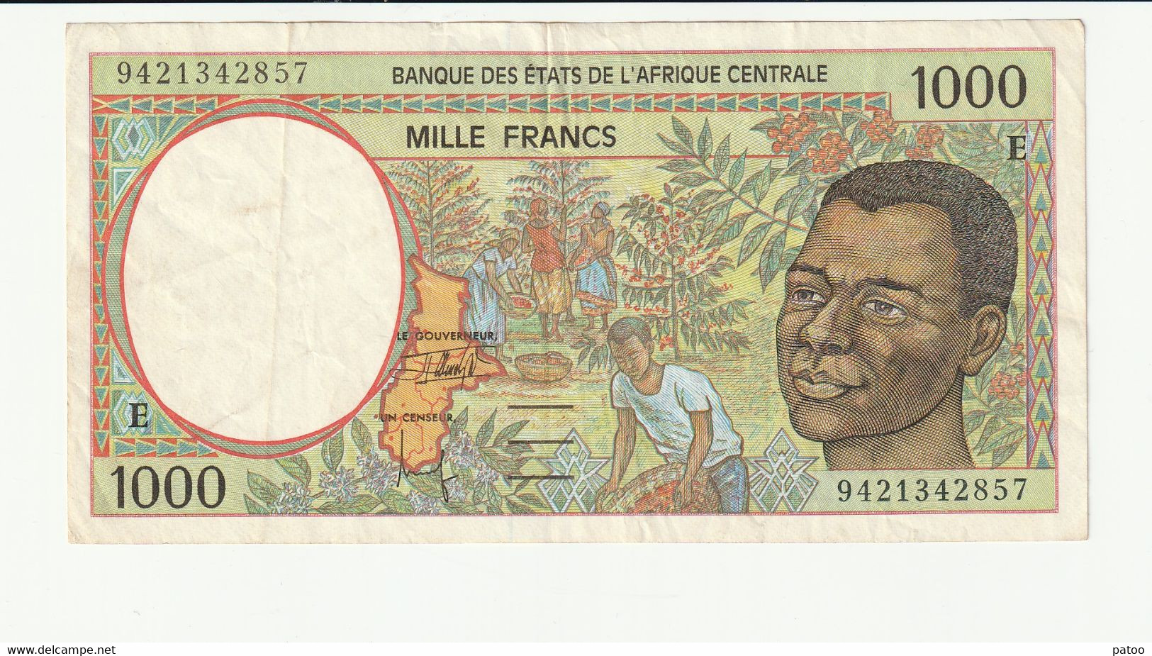 BILLET NEUF CENTRAFRIQUE MILLE FRANCS - Repubblica Centroafricana