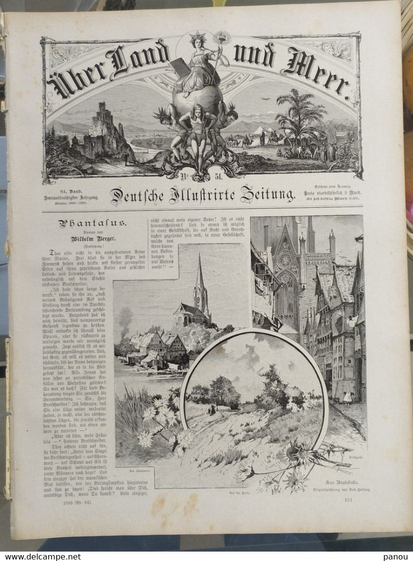 Über Land Und Meer 1890 Band 64 Nr 51. - Autres & Non Classés