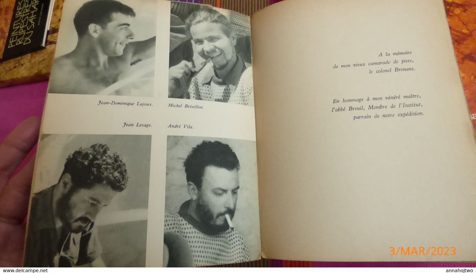 Préhistoire Du Sahara / À LA DÉCOUVERTE DES FRESQUES DU TASSILI  & VERS D'AUTRES TASSILIS  Par H. Lhote . - Paquete De Libros