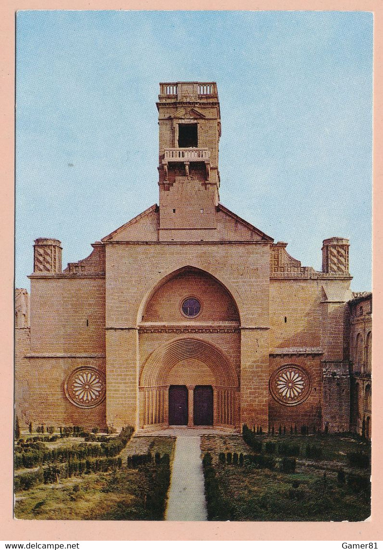 CARCASTILLO - Abadia Cisterciense De Sta. Maria Le Real De La Oliva - Fachada De La Iglesia - Navarra (Pamplona)