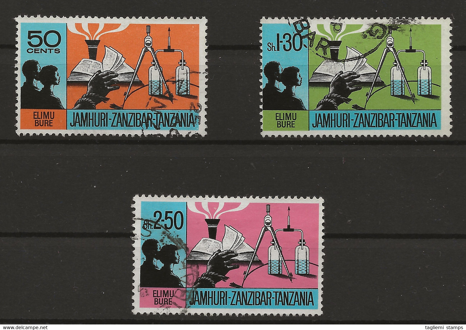 Zanzibar, 1966, SG 474 - 476, Complete Set, Used - Zanzibar (1963-1968)