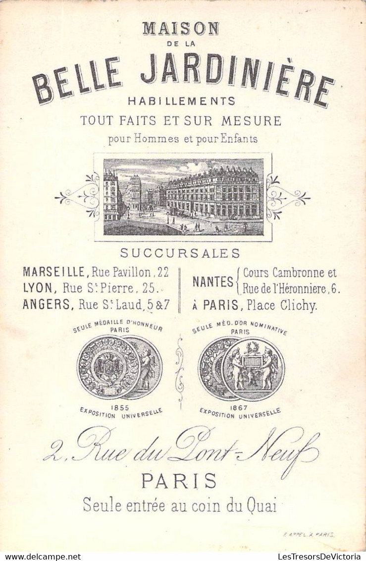 Chromos - Maison De La Belle Jardinière - Mr Le Baron Croit Donc Que Je N'aime Pas Le Vieux Bordeaux - Altri & Non Classificati