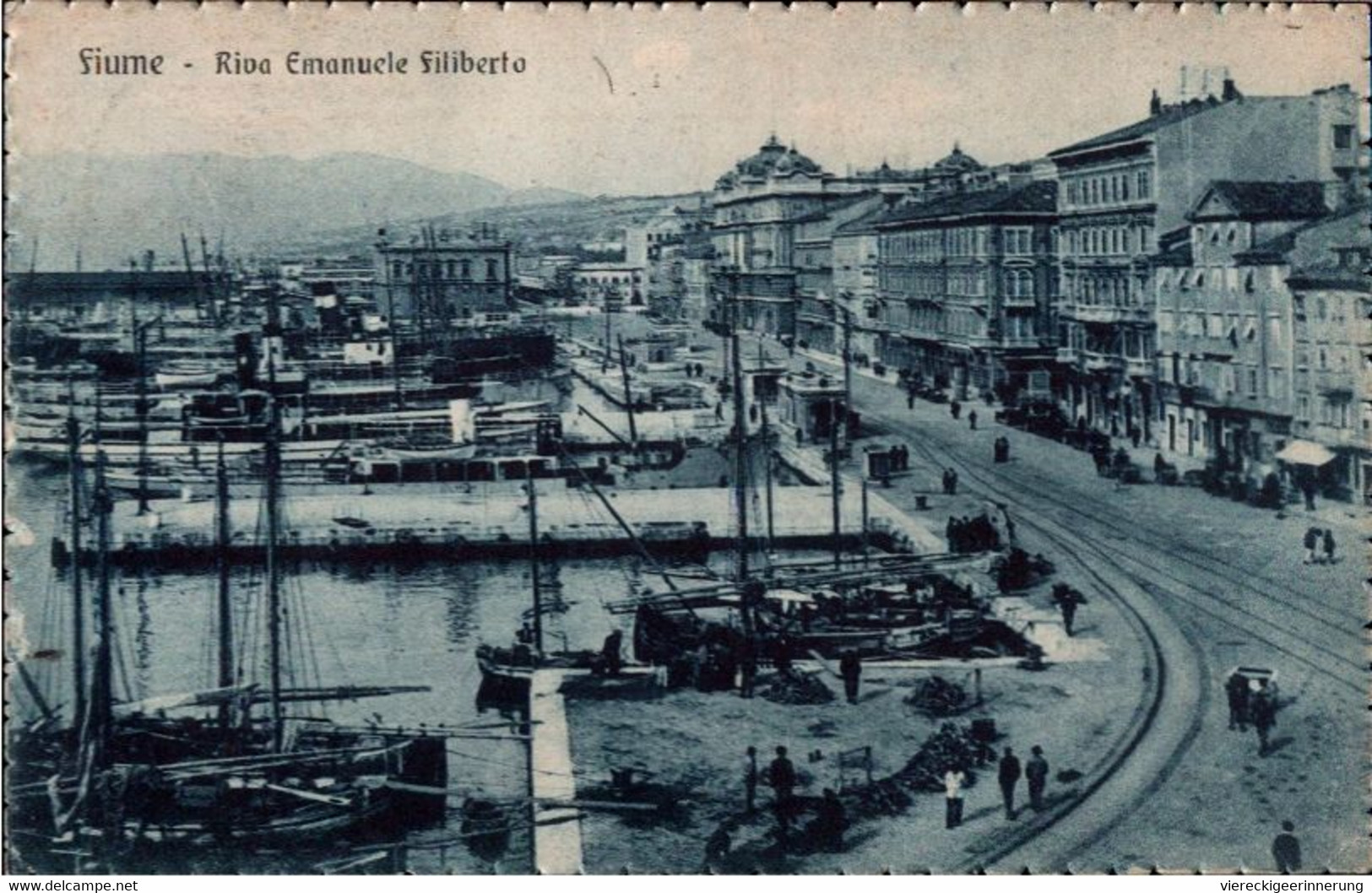 ! 1927 Ansichtskarte Aus Fiume, Kroatien, Croatia, Hafen, Harbour, Schiffe, Ships, Costa Rica, Frankfurt - Kroatië