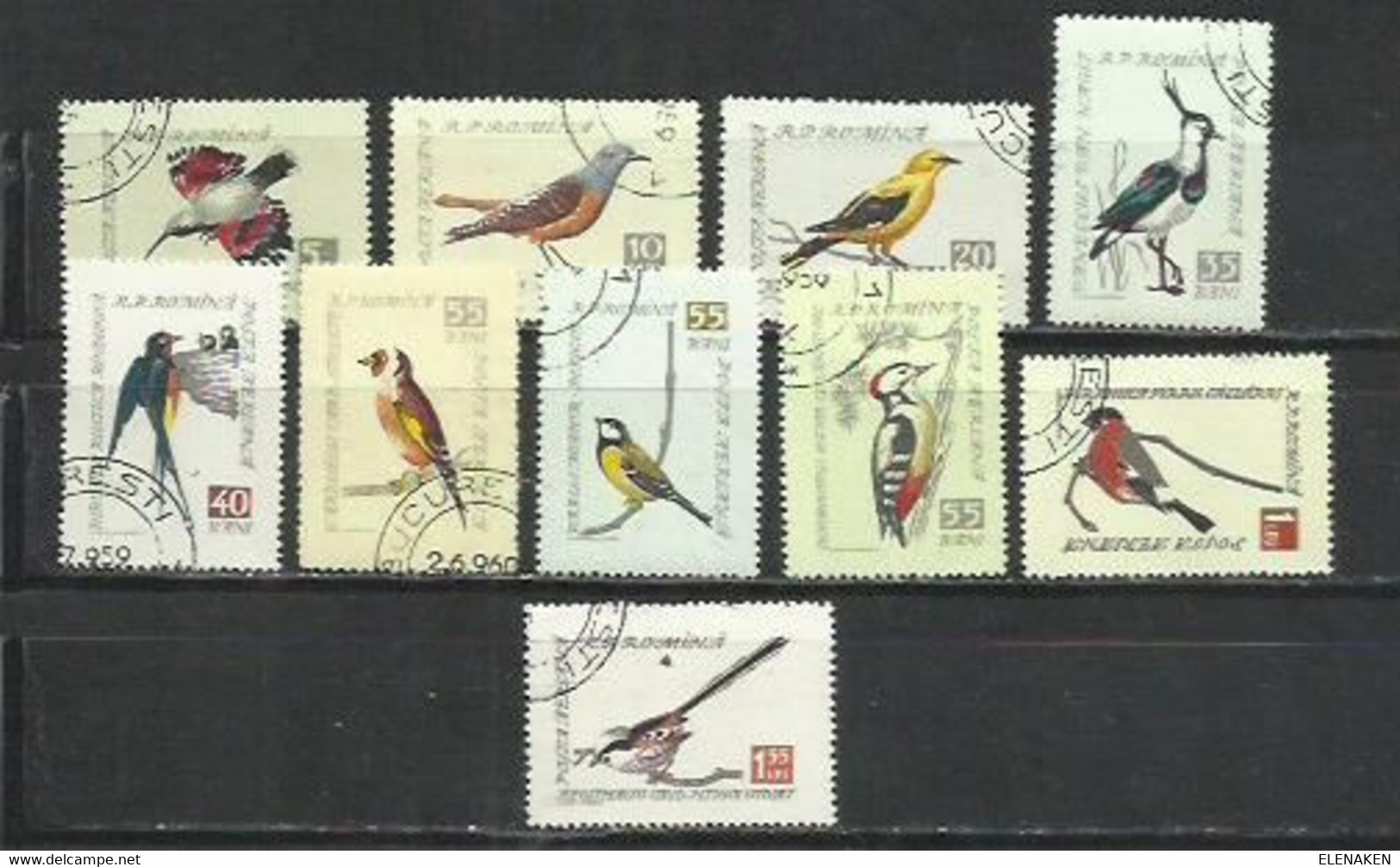 98B-SERIE COMPLETA AEREOS AVES PÁJAROS 1959 Nº 91/100.FAUNA - Usado