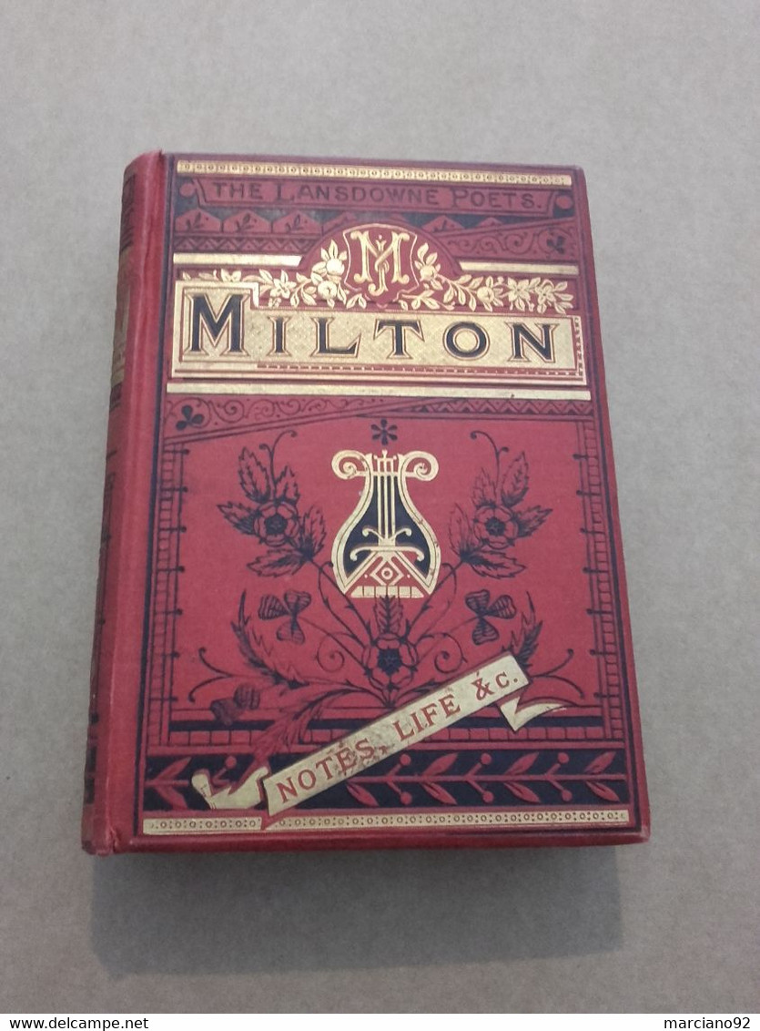 Ancien Livre The Poetical Works Of John Milton ( 19 ème Siècle ) - 1850-1899