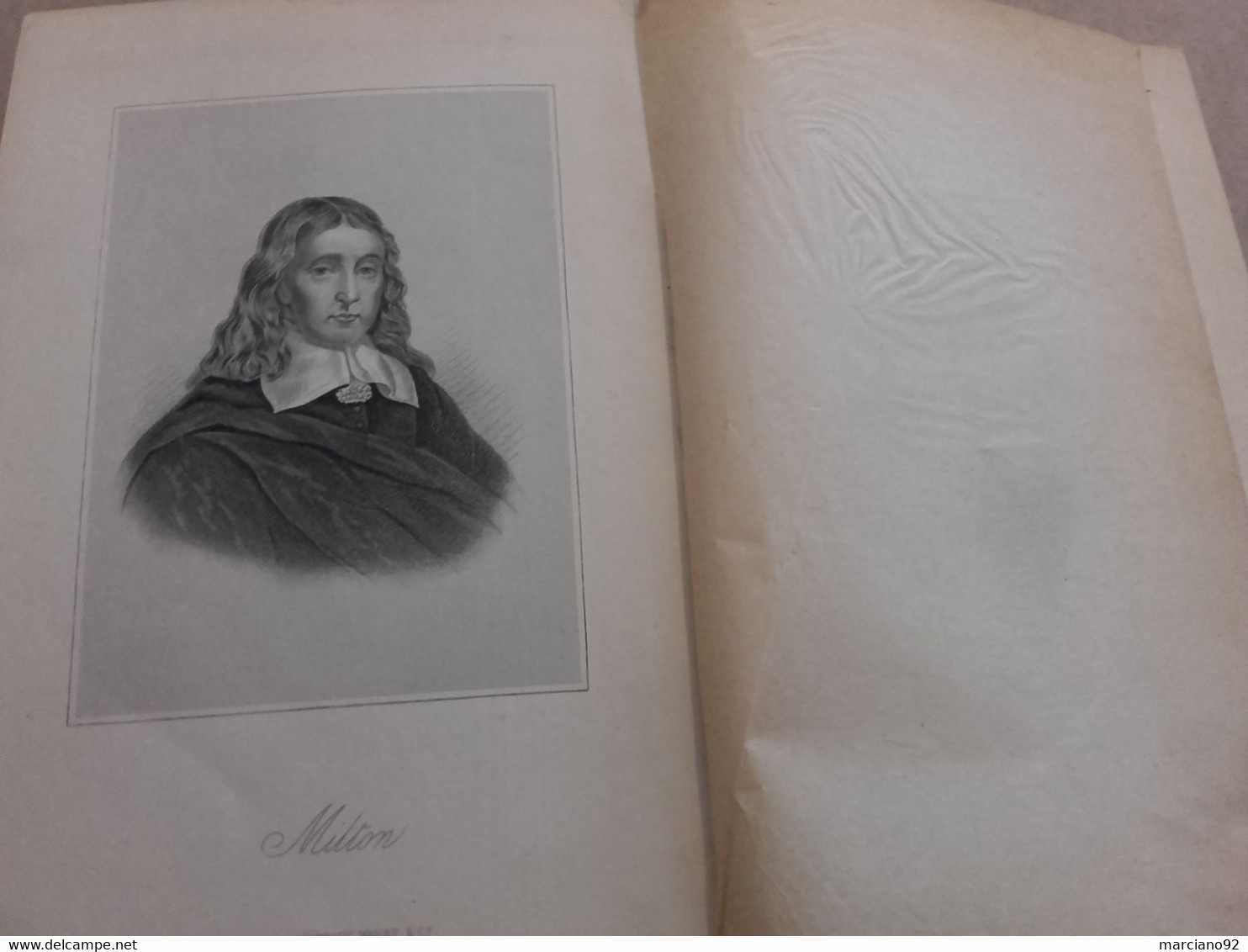 Ancien Livre The Poetical Works Of John Milton ( 19 ème Siècle ) - 1850-1899