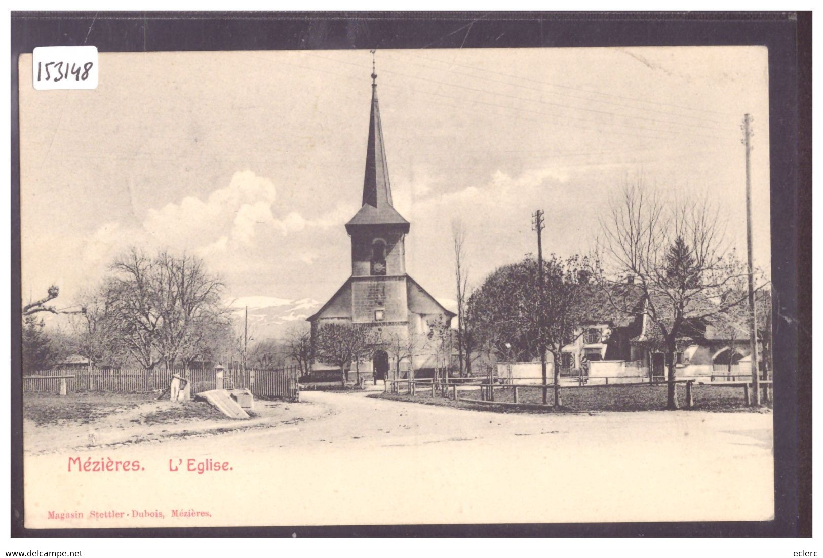 DISTRICT D'ORON - MEZIERES - L'EGLISE - TB - Jorat-Mézières