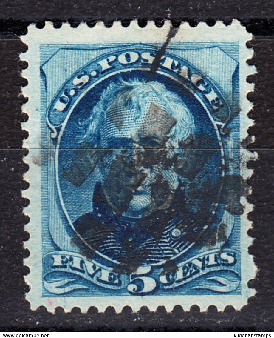 USA 1879 Cancelled, 5cent Blue, Sc# 185 - Gebraucht