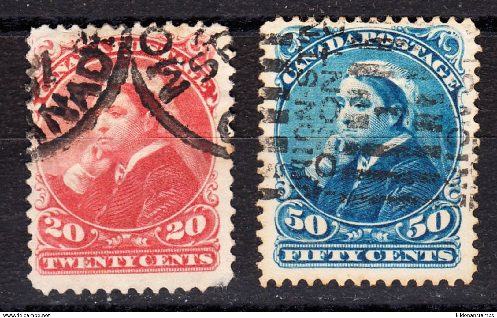 Canada 1888-97 Cancelled, Sc# 46-47 - Gebruikt