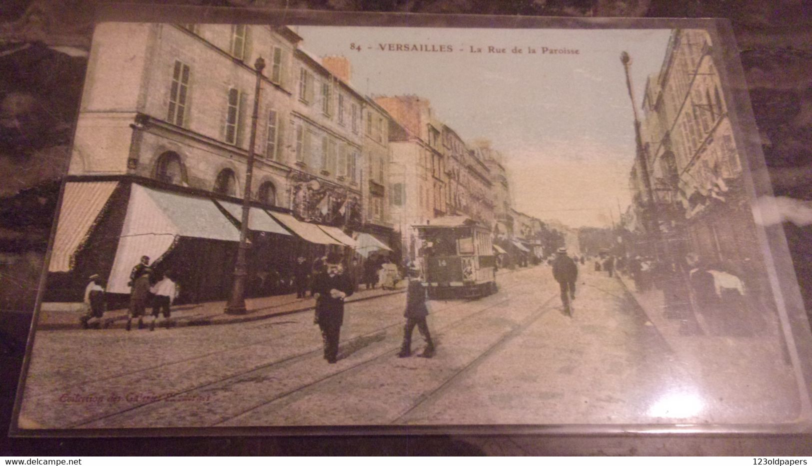 78 VERSAILLES LA RUE DE LA PAROISSE TRAMWAY - Versailles