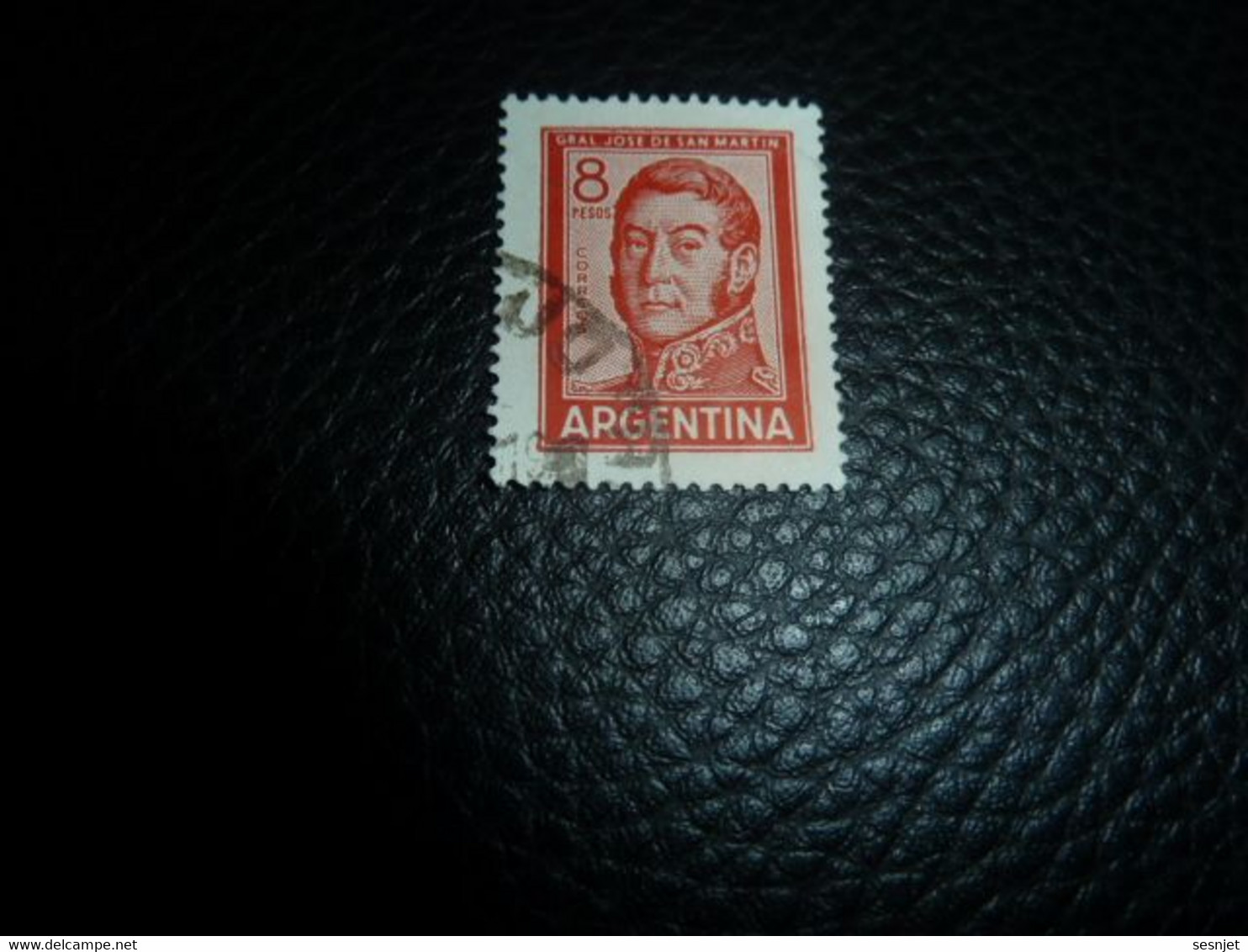 Argentina - Général José De San Martin - 8 Pesos - Yt 705 - Rouge - Oblitéré - Année 1965 - - Used Stamps