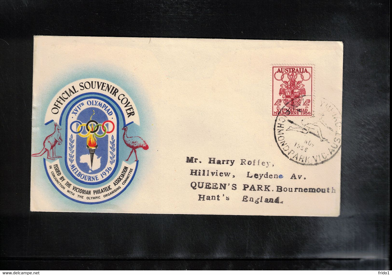 Australia 1956 Olympic Games Melbourne - Richmond Park Athletics Interesting Cover - Estate 1956: Melbourne