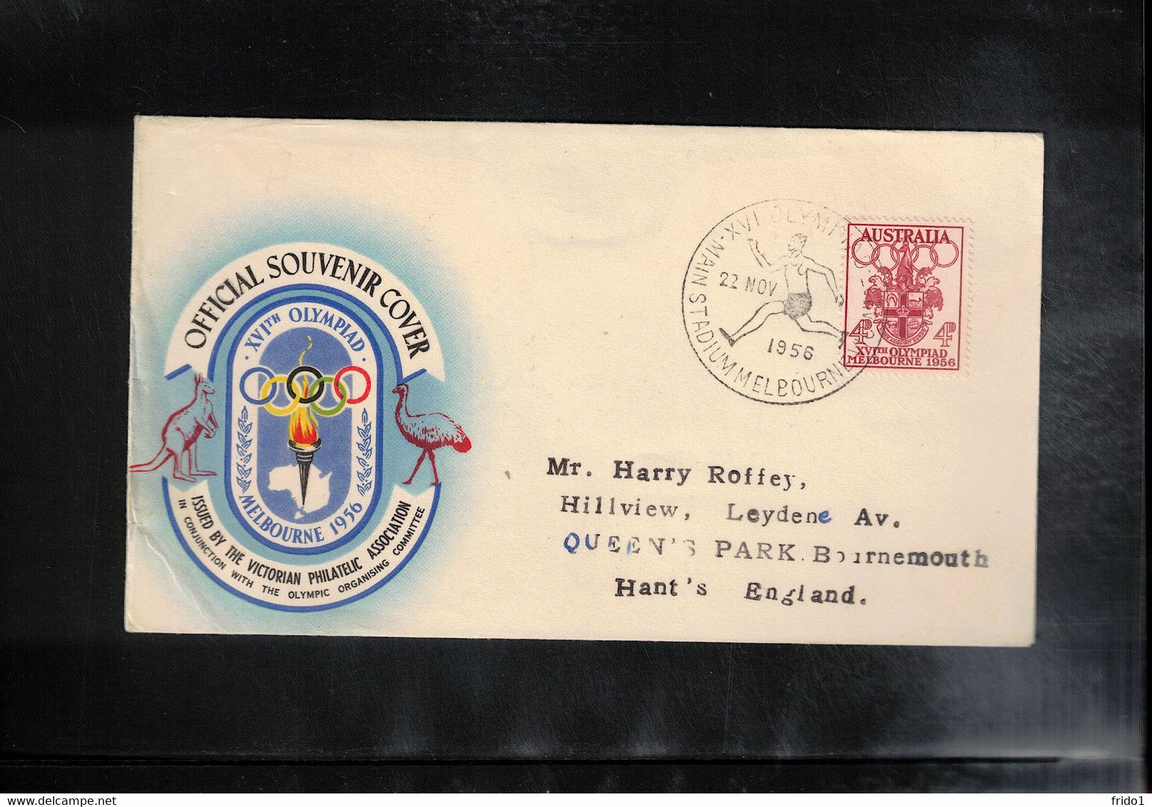 Australia 1956 Olympic Games Melbourne - Main Stadium Athletics Interesting Cover - Estate 1956: Melbourne