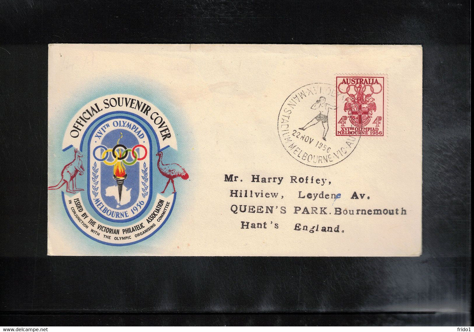 Australia 1956 Olympic Games Melbourne - Main Stadium Athletics Interesting Cover - Estate 1956: Melbourne