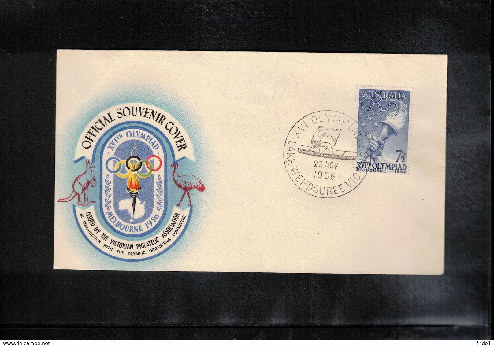 Australia 1956 Olympic Games Melbourne - Lake Wendouree - Canoe Interesting Cover - Summer 1956: Melbourne