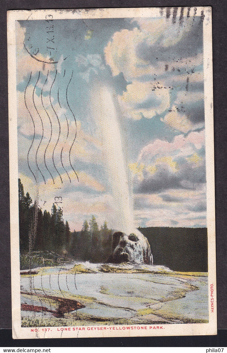 USA - Lone Star Geyser Yellowatone Park / Postcard Circulated / 2 Scans - USA Nationale Parken