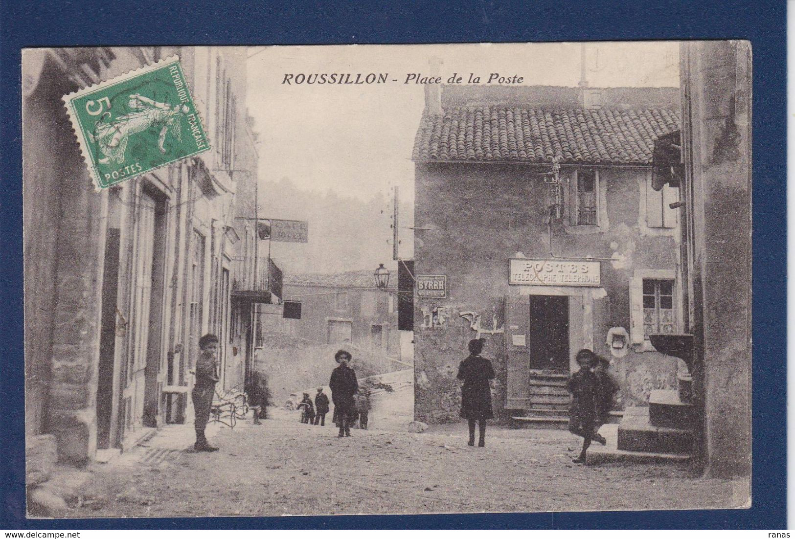 CPA [84] Vaucluse > Roussillon La Poste Voir Dos - Sonstige & Ohne Zuordnung