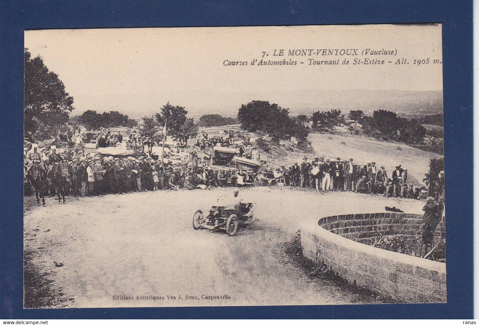 CPA [84] Vaucluse > Le Ventoux  Non Circulé Course De Voitures Automobiles Saint Estève - Otros & Sin Clasificación