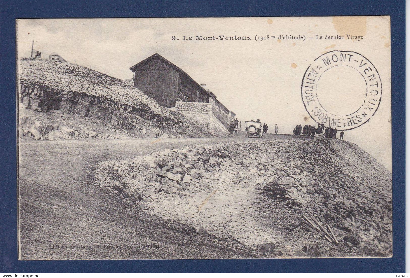 CPA [84] Vaucluse > Le Ventoux  Cachet Circulé Course De Voitures Automobiles - Autres & Non Classés