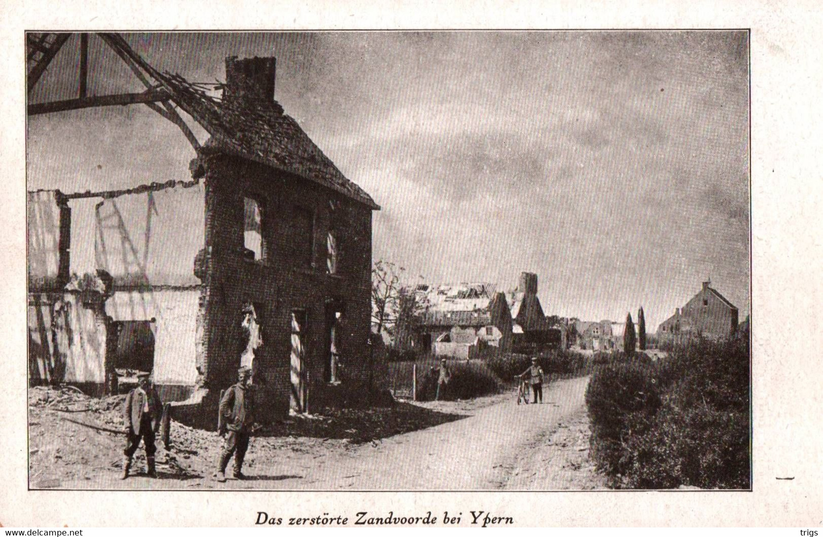 Das Zerstörte Zandvoorde Bei Ypern - Zonnebeke