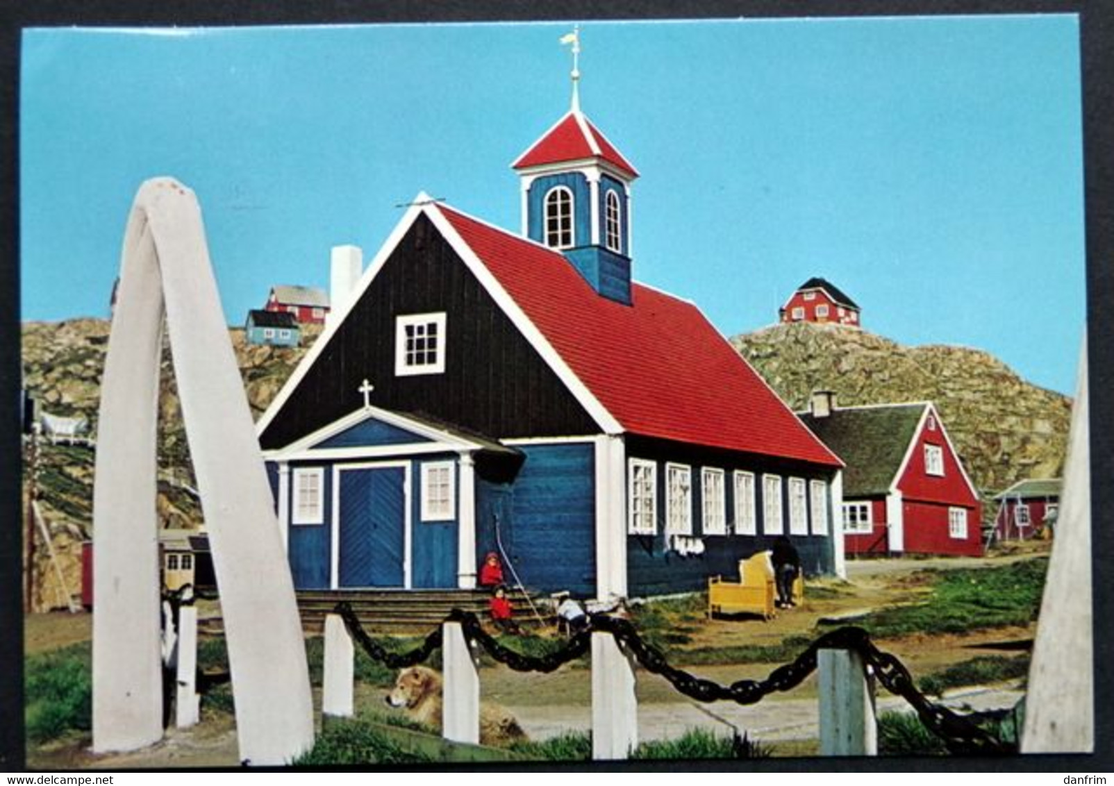 Greenland 1978 THE OLD CHURCH AT HOLSTEINSBORG Cards HOLSTEINSBORG 1-11-1978 ( Lot 1596 ) - Grönland