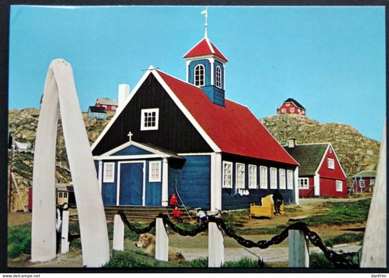 Greenland 1978 THE OLD CHURCH AT HOLSTEINSBORG Cards HOLSTEINSBORG 1-11-1978 ( Lot 1519 ) - Groenland