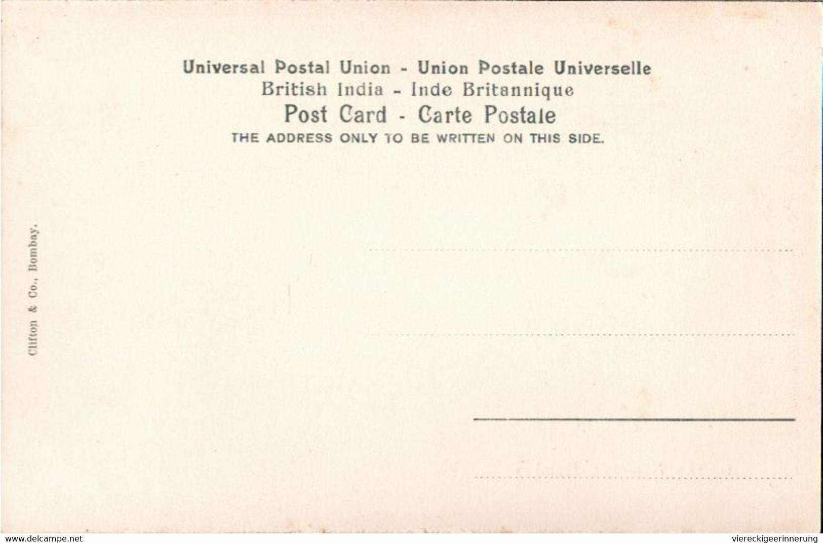 ! Old Postcard, Alte Ansichtskarte Aus Bombay, Indien, India, Greens Mansions - Inde
