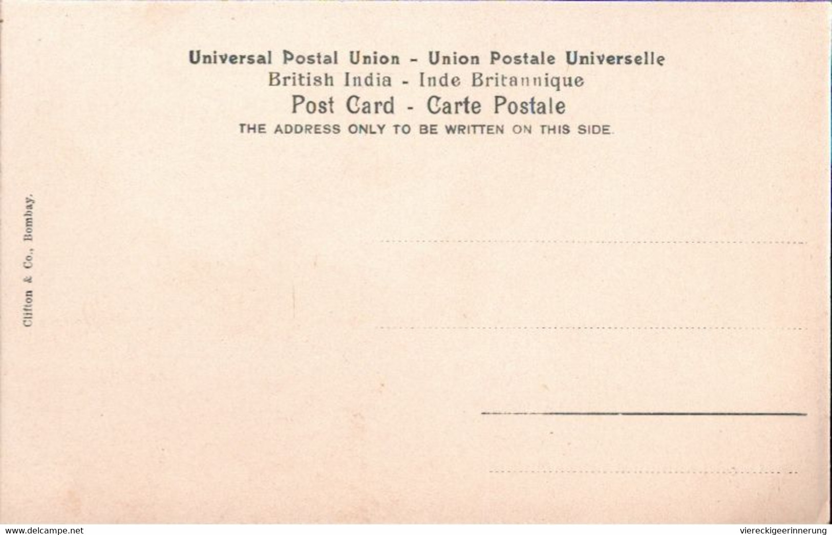 ! Old Postcard, Alte Ansichtskarte Aus Bombay, Indien, India, Impfung Gegen Die Pest, Inoculation Against Plague Medcine - Indien